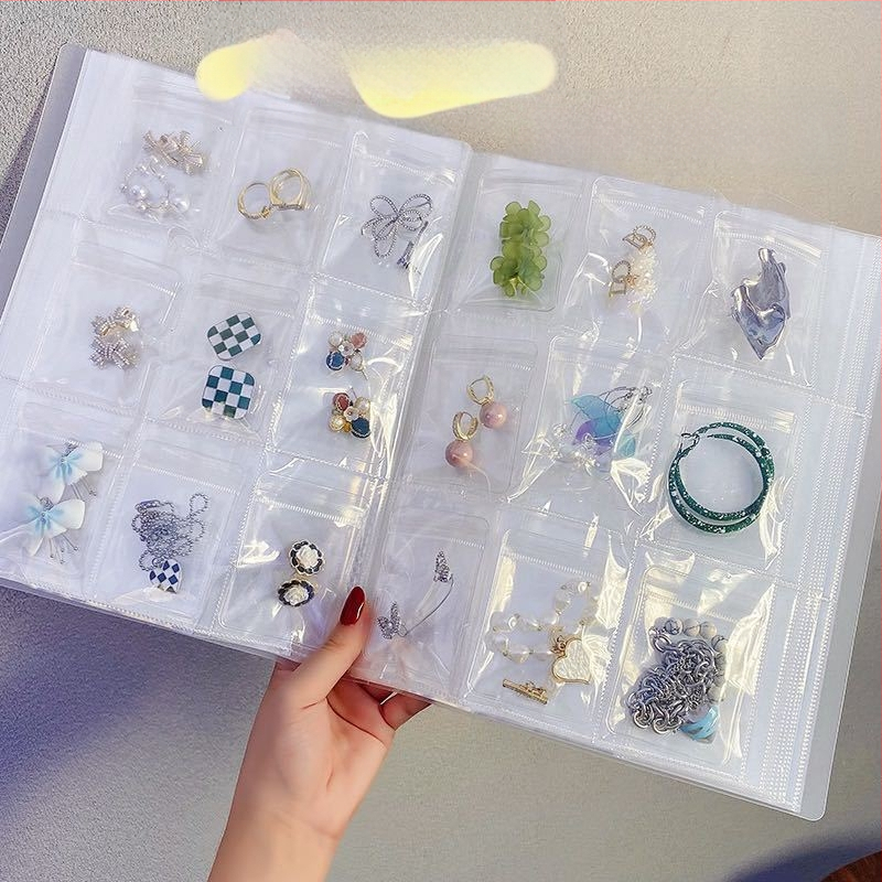 Βιβλίο αποθήκευσης κοσμημάτων, PP υλικό, 8+ στρώσεις, επιτραπέζιος οργανωτής, πολυλειτουργικό, προστασία από σκόνη και υγρασία, αντιοξείδωση