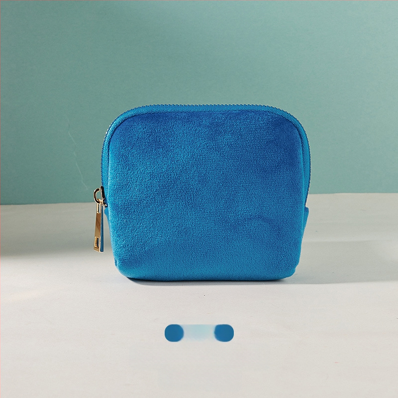 Θήκη αποθήκευσης κοσμημάτων με φούντα και φερμουάρ, Μεγάλη χωρητικότητα, βελούδινο διπλό στρώμα