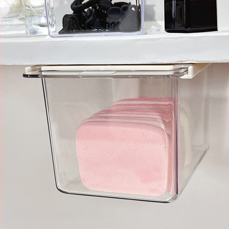 Zem spoguļa atvilktņu uzglabāšanas kārba – jauks karikatūru dizains vannas istabai, plastmasa, putekļu aizsardzība