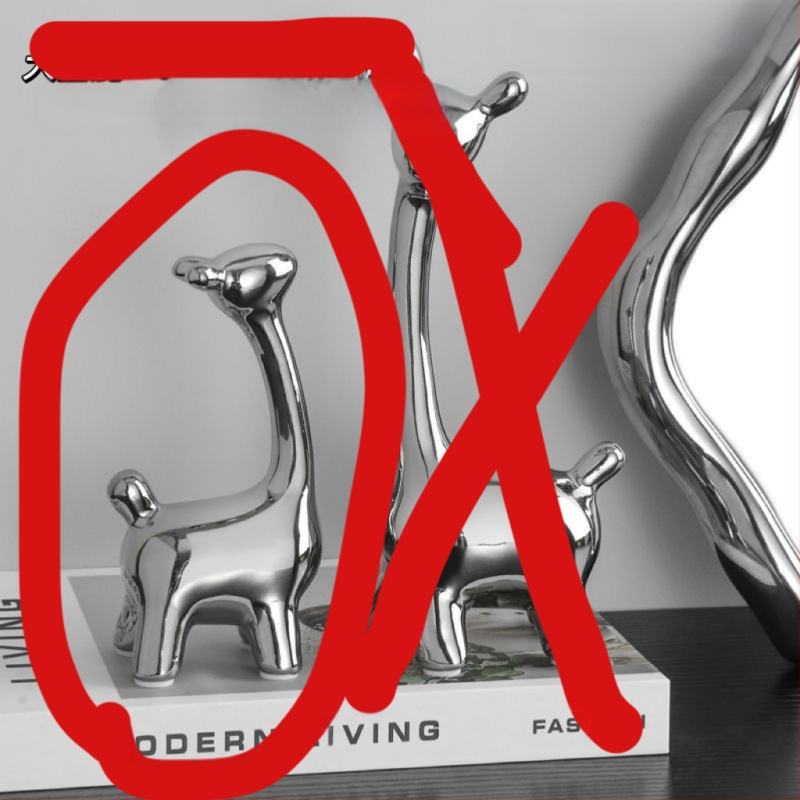 Κεραμική φιγούρα ελαφιού σε μοντέρνο μινιμαλιστικό στυλ, διακοσμητικό για σαλόνι, είσοδο και τηλεοπτικό έπιπλο