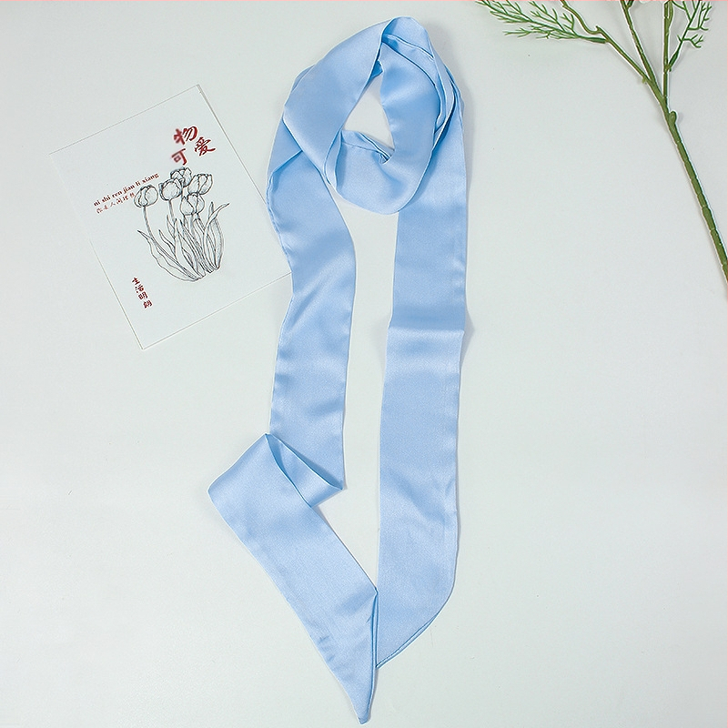 Αξεσουάρ κεφαλής Mo butterfly από σατέν ύφασμα που μοιάζει με μετάξι, λαστιχάκι μαλλιών με γεωμετρικό σχήμα, FD-32, απλό στυλ, Φθινοπωρο 2021