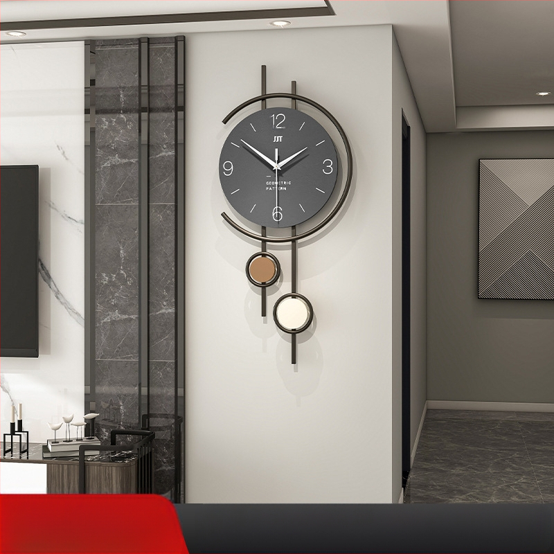 Fali óra - Modern téglalap alakú, elemmel működő, suhanó másodpercek mozgása, dial és tokozás density boardból, egyoldalas, dekoratív a nappaliban, hálószobában és dolgozószobában