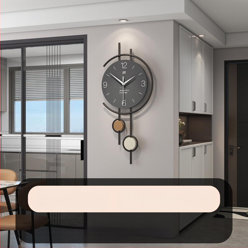 Fali óra - Modern téglalap alakú, elemmel működő, suhanó másodpercek mozgása, dial és tokozás density boardból, egyoldalas, dekoratív a nappaliban, hálószobában és dolgozószobában