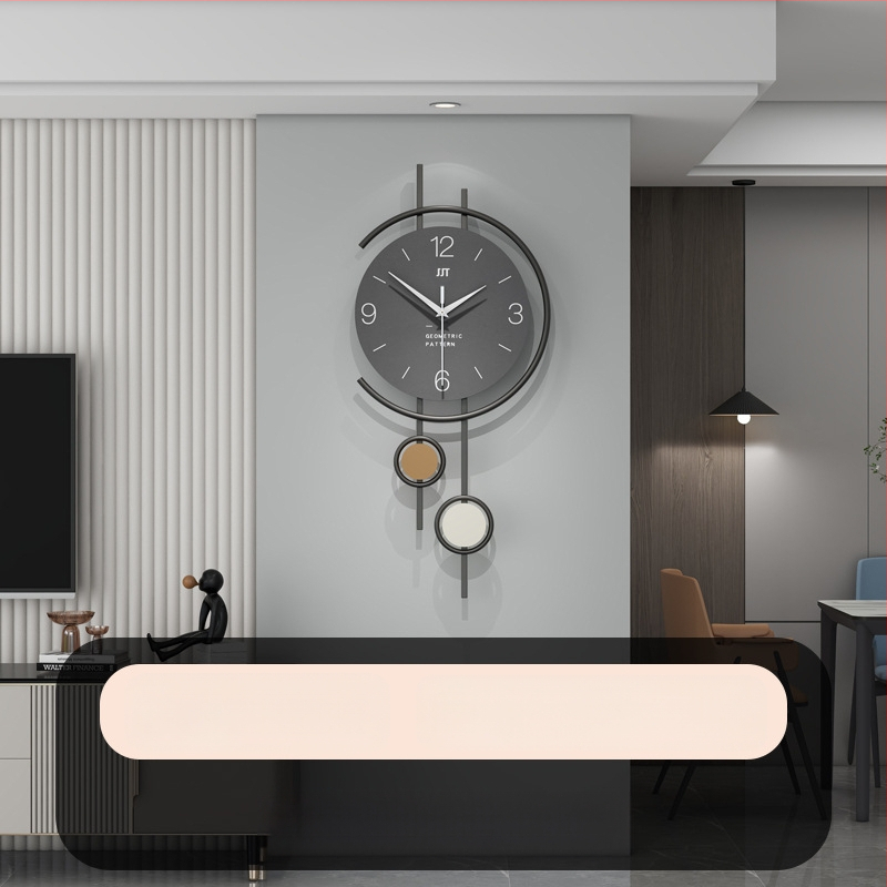 Fali óra - Modern téglalap alakú, elemmel működő, suhanó másodpercek mozgása, dial és tokozás density boardból, egyoldalas, dekoratív a nappaliban, hálószobában és dolgozószobában