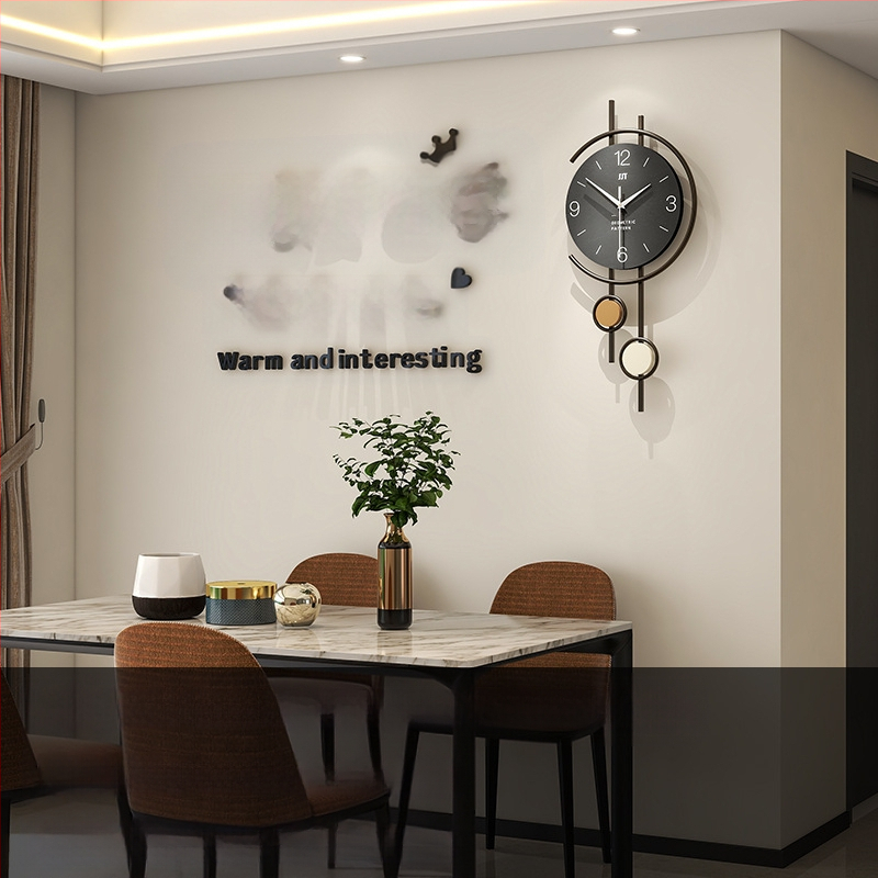 Fali óra - Modern téglalap alakú, elemmel működő, suhanó másodpercek mozgása, dial és tokozás density boardból, egyoldalas, dekoratív a nappaliban, hálószobában és dolgozószobában