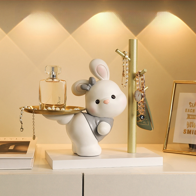 Δίσκος κλειδιών Maneki Neko, από ρητίνη, διακοσμητικό για είσοδο και σαλόνι, μη εισαγόμενο