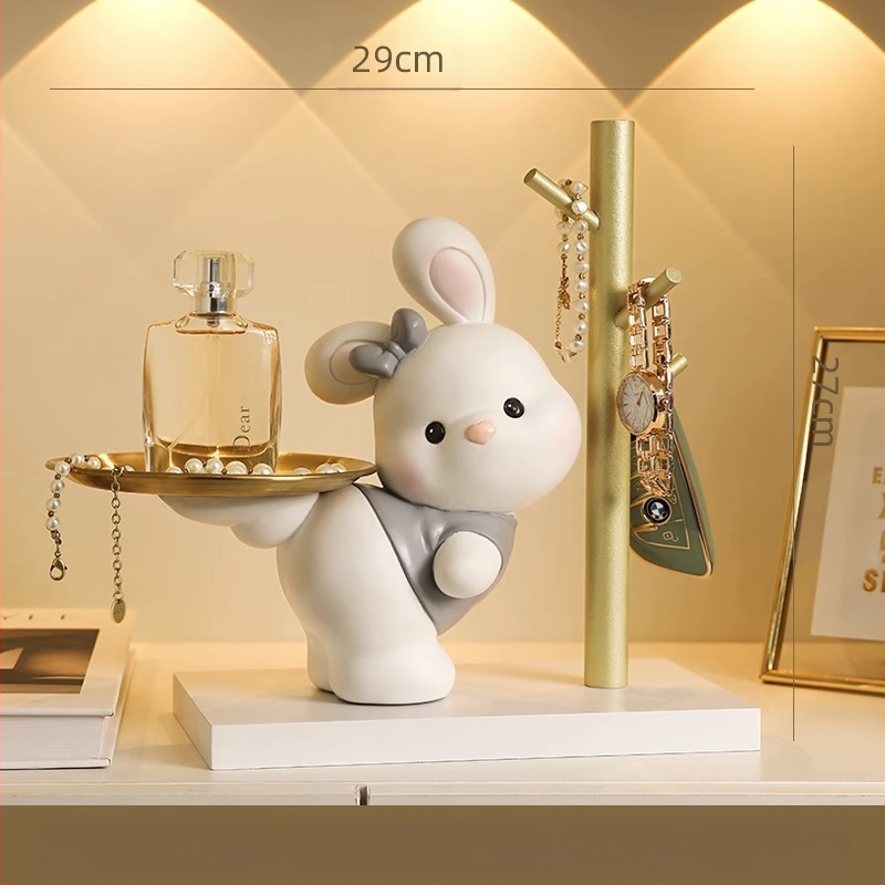 Δίσκος κλειδιών Maneki Neko, από ρητίνη, διακοσμητικό για είσοδο και σαλόνι, μη εισαγόμενο