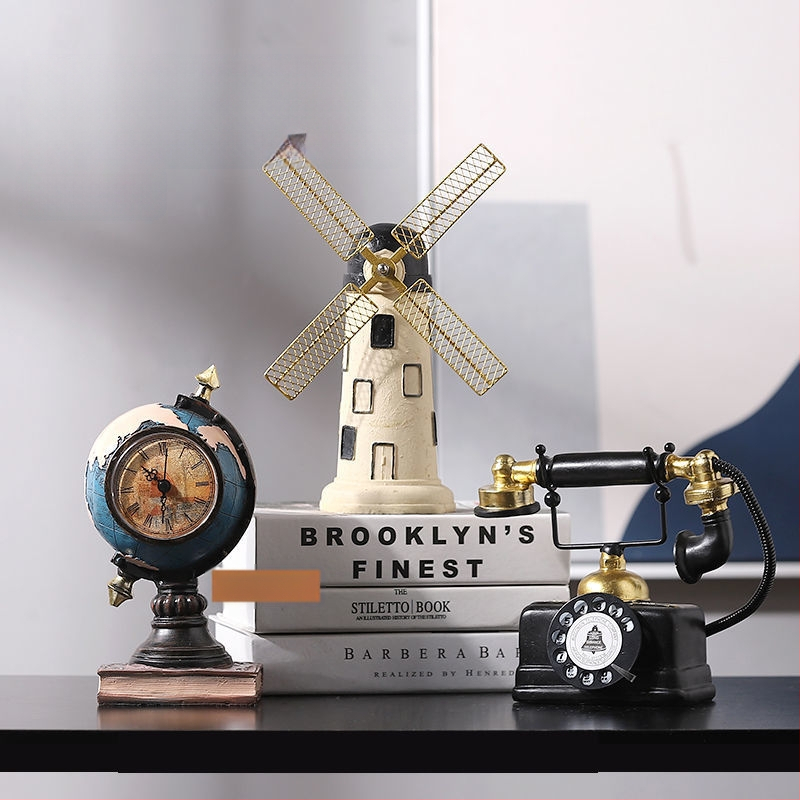 Τηλεφωνικό διακοσμητικό σε ευρωπαϊκό στυλ — ρητίνη, χύτευση με έγχυση, διακόσμηση για σαλόνι και γραφείο