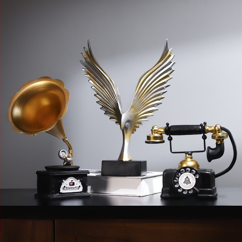 Τηλεφωνικό διακοσμητικό σε ευρωπαϊκό στυλ — ρητίνη, χύτευση με έγχυση, διακόσμηση για σαλόνι και γραφείο