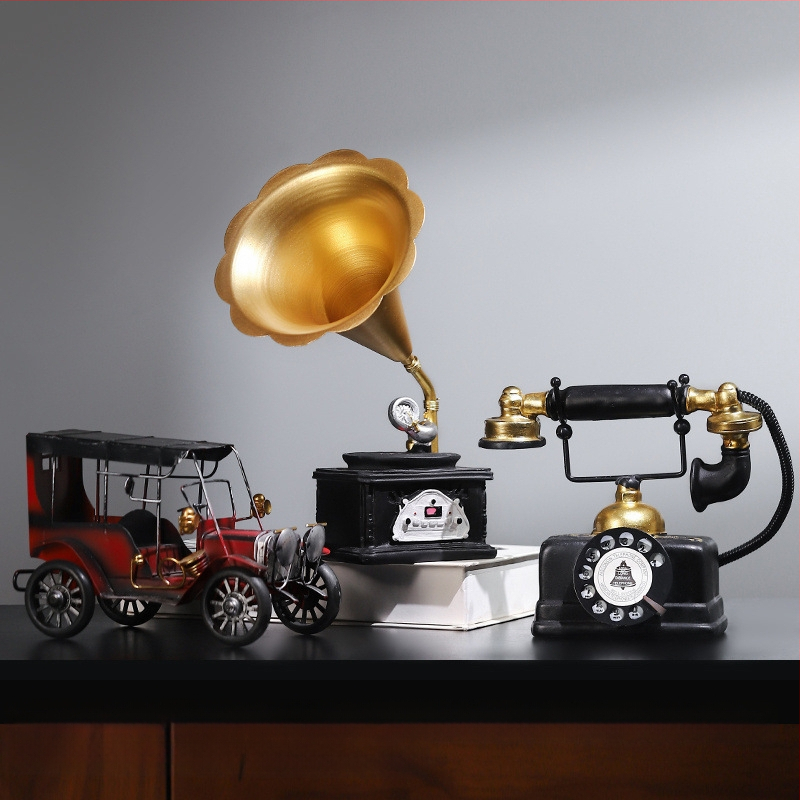 Τηλεφωνικό διακοσμητικό σε ευρωπαϊκό στυλ — ρητίνη, χύτευση με έγχυση, διακόσμηση για σαλόνι και γραφείο