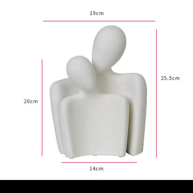 Κεραμικό Αφηρημένο Ζευγάρι Φιγούρα – Πορσελάνη, Yue He, Κατηγορία: Φιγούρα