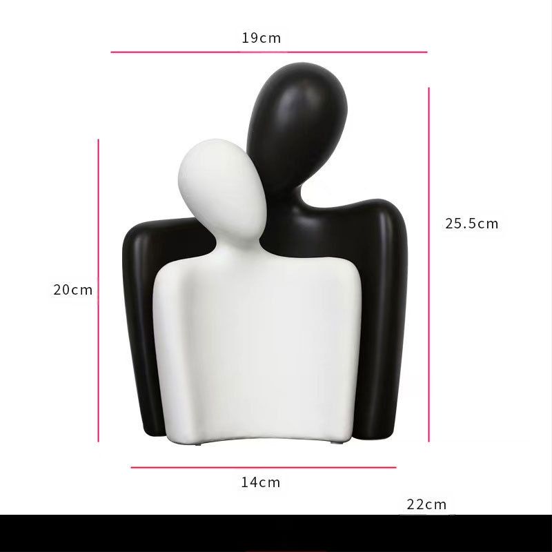 Κεραμικό Αφηρημένο Ζευγάρι Φιγούρα – Πορσελάνη, Yue He, Κατηγορία: Φιγούρα