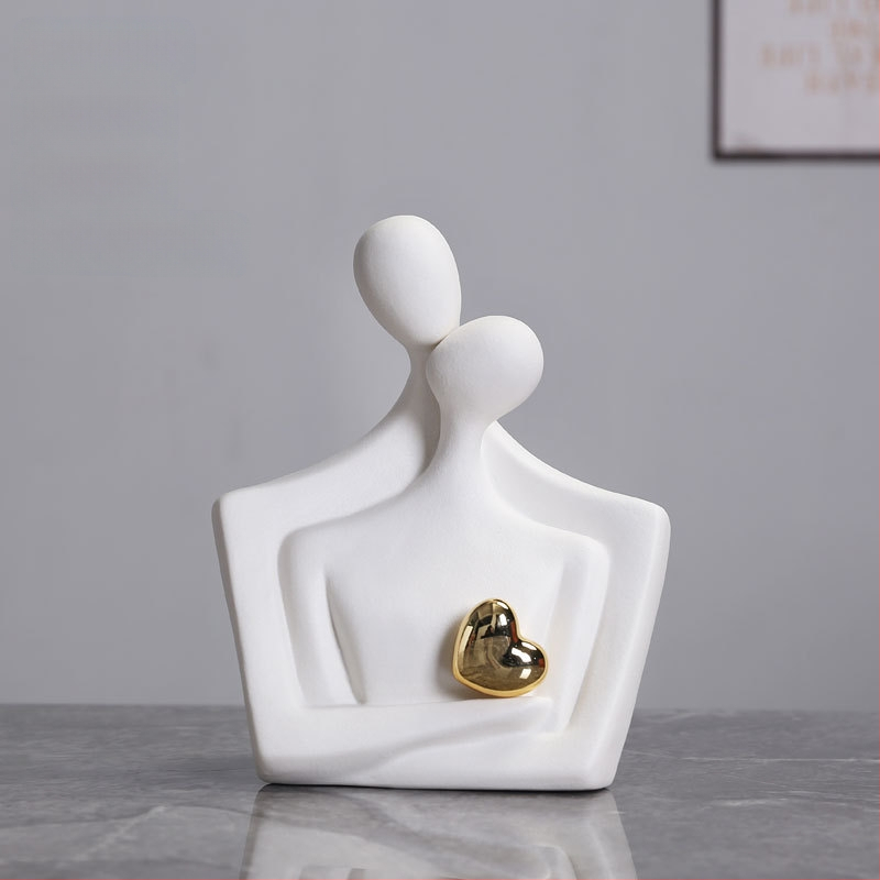 Κεραμικό Αφηρημένο Ζευγάρι Φιγούρα – Πορσελάνη, Yue He, Κατηγορία: Φιγούρα