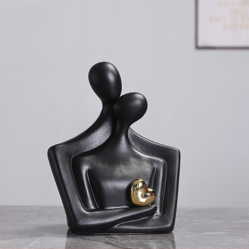 Κεραμικό Αφηρημένο Ζευγάρι Φιγούρα – Πορσελάνη, Yue He, Κατηγορία: Φιγούρα