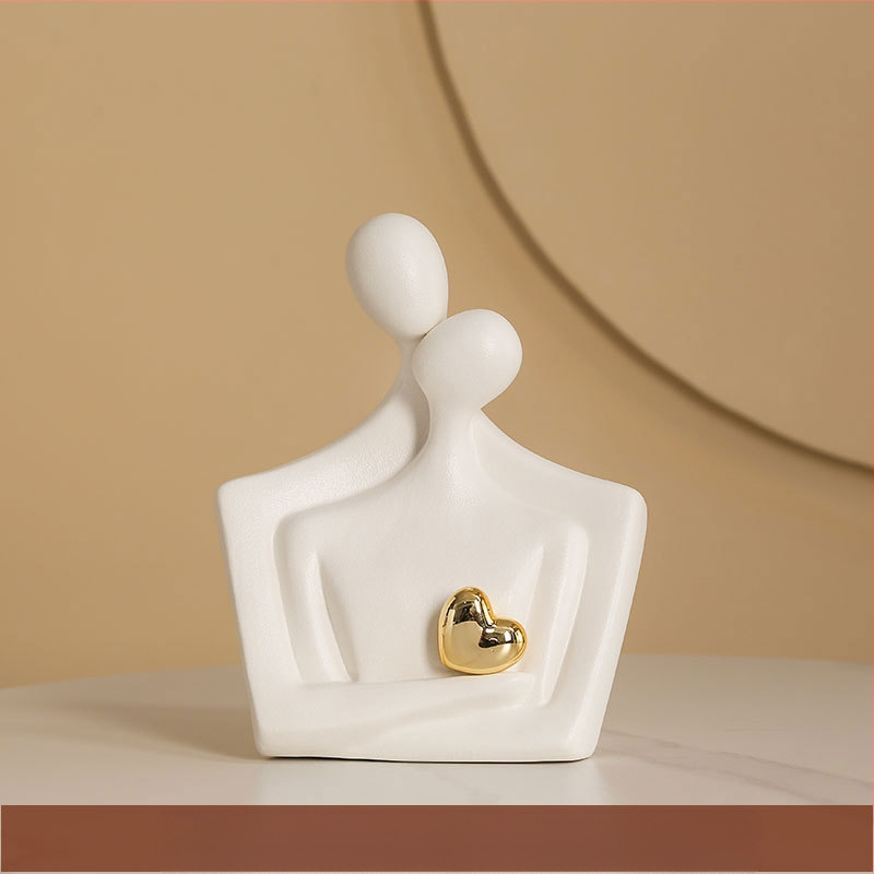 Κεραμικό Αφηρημένο Ζευγάρι Φιγούρα – Πορσελάνη, Yue He, Κατηγορία: Φιγούρα