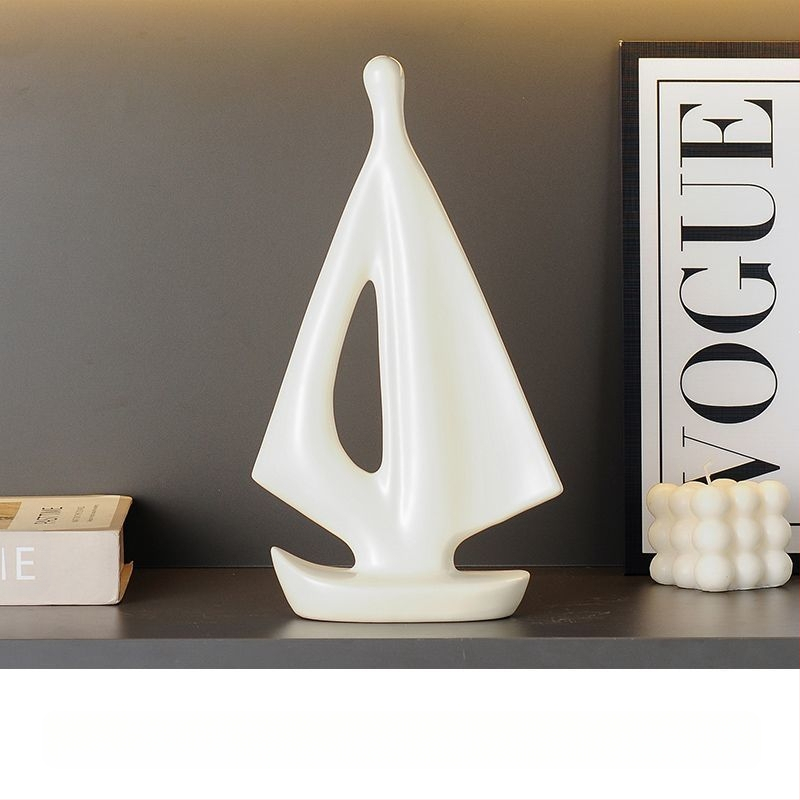 Κεραμικό διακοσμητικό καραβάκι, απλός και μοντέρνος σχεδιασμός, ηλεκτροπλατιωμένη επιφάνεια, δώρο γενεθλίων σε συμμαθητή