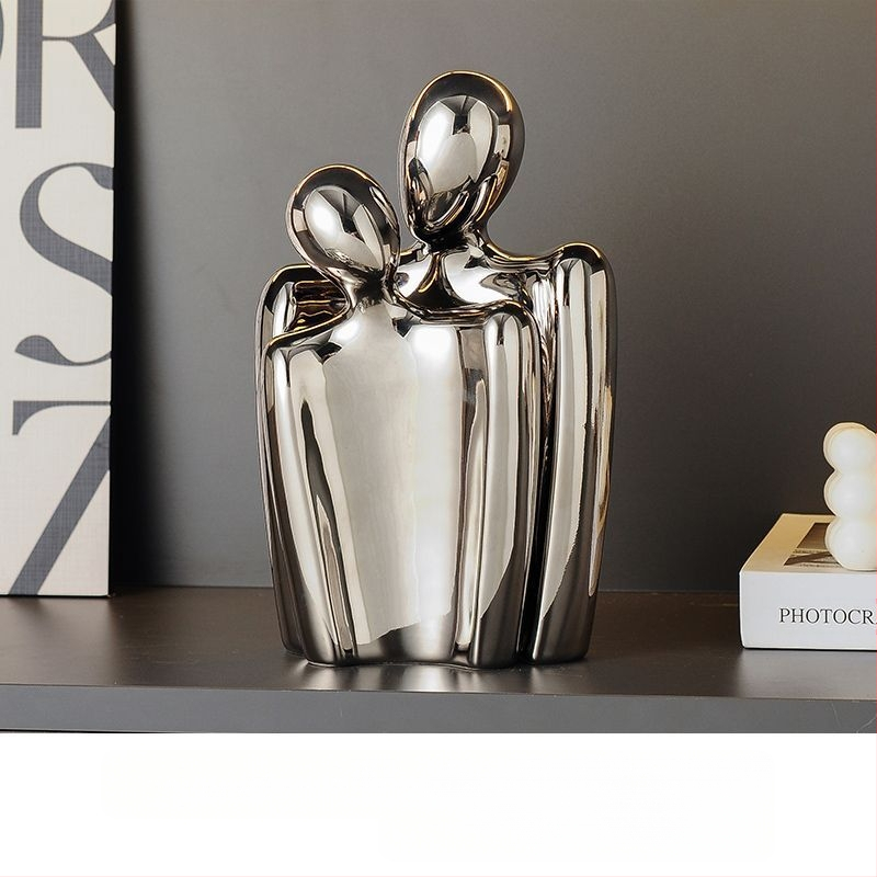 Κεραμικό διακοσμητικό καραβάκι, απλός και μοντέρνος σχεδιασμός, ηλεκτροπλατιωμένη επιφάνεια, δώρο γενεθλίων σε συμμαθητή