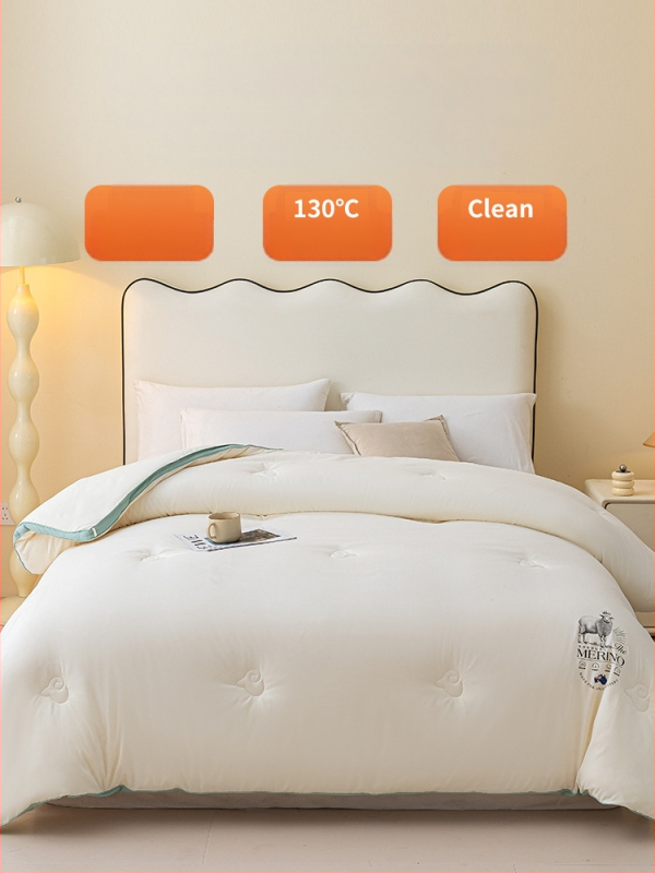 Yalu vilnainė antklodė su vilnos įdaru, poliesterio twill audinys, tinka pavasariui ir rudeniui, svoris iki 0,5 kg