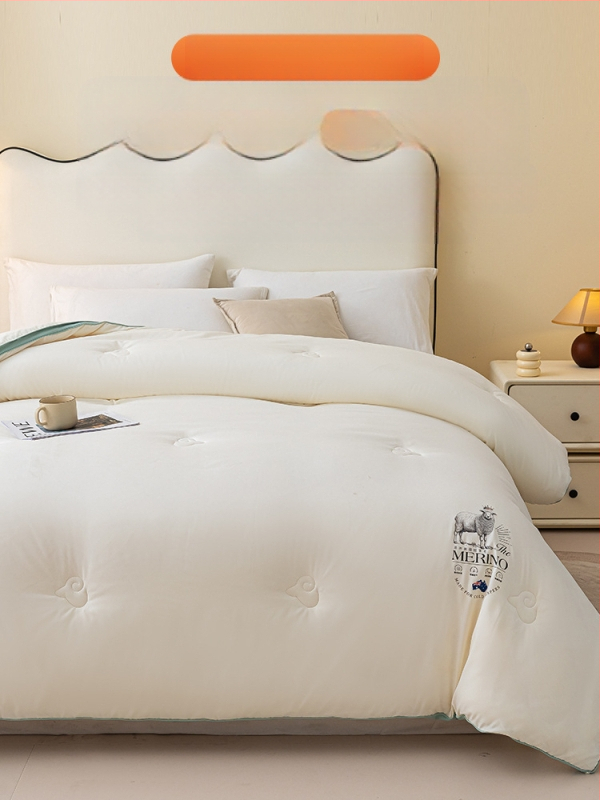 Yalu vilnainė antklodė su vilnos įdaru, poliesterio twill audinys, tinka pavasariui ir rudeniui, svoris iki 0,5 kg