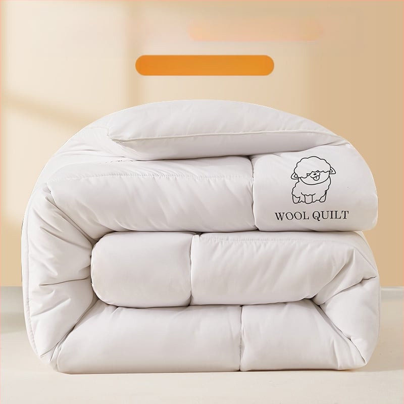 Yalu vilnainė antklodė su vilnos įdaru, poliesterio twill audinys, tinka pavasariui ir rudeniui, svoris iki 0,5 kg