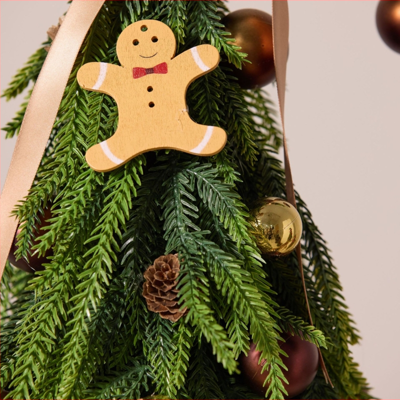 Šiaurės stiliaus Kalėdų eglutė su iškrypusiu kaklu - stalinis dekoras, PVC, Sintean/Xintean