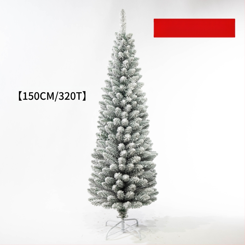 Kalėdų eglutė su flokavimu – Huan Deer prekės ženklas, vidaus naudojimui, be IP licencijos