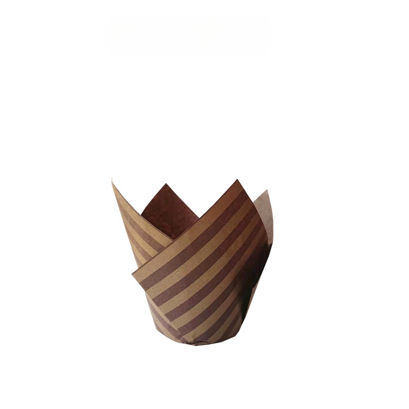 LIFETALK Tulip Formos kepimo popieriaus keksiukų taurės, riebalams atsparūs, aukštos temperatūros atsparūs, 40 g/m², 200 vnt