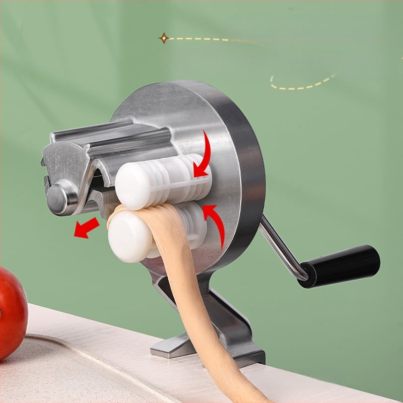 Chef rankinė makaronų mašina, aliuminio lydinys, DIY formoms, privatios etiketės galimybė