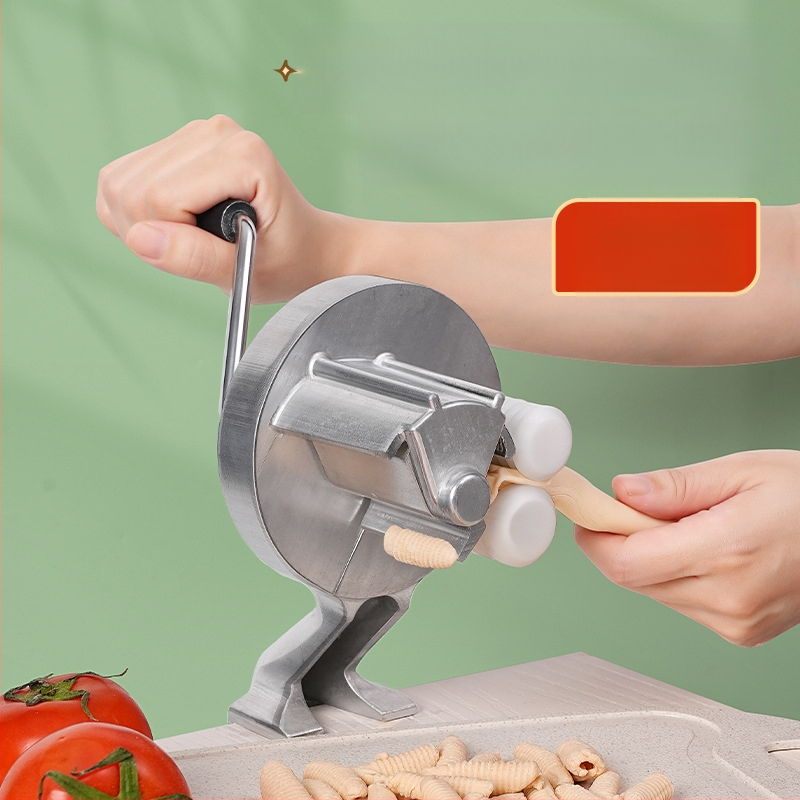 Chef rankinė makaronų mašina, aliuminio lydinys, DIY formoms, privatios etiketės galimybė