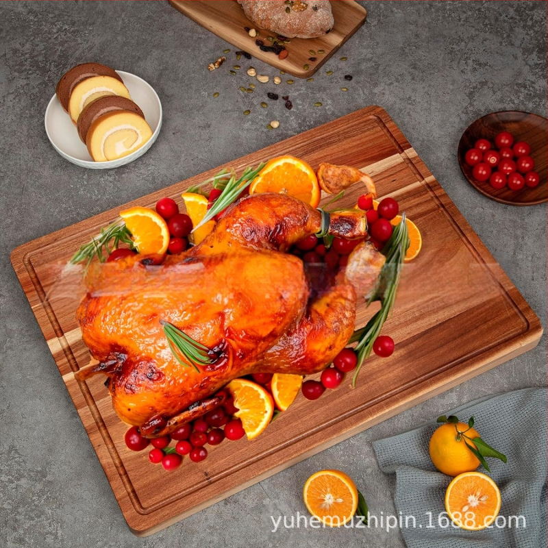 Ξύλινο πιάτο για τυρί και δίσκος σερβιρίσματος, διπλής όψης, βακτηριοστατικό, μοντέρνα απλότητα