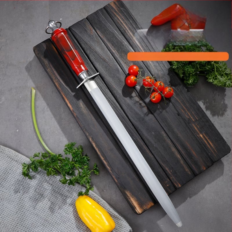 Shunguan peilių šlifuojimo lazdelė – aukštos anglies plienas, šiuolaikinis minimalistinis dizainas, rankinis naudojimas, pritaikomas, logotipo spausdinimas įmanomas (Medžiaga: aukštos anglies plienas; Dizainas: šiuolaikinis minimalistinis dizainas; Naudoji