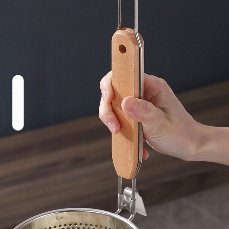 Nerūdijančio plieno kepimo krepšelis ir makaronų sietelis – neslidus, apsauga nuo nudegimų, modernus paprastas stilius