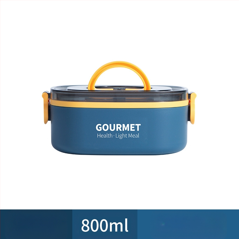 Plastmasas pusdienu kastīte, trīs slāņu izolācija, kvadrāta forma, tilpums 0.8–2 L, nav piemērota mikroviļņu krāsnij.