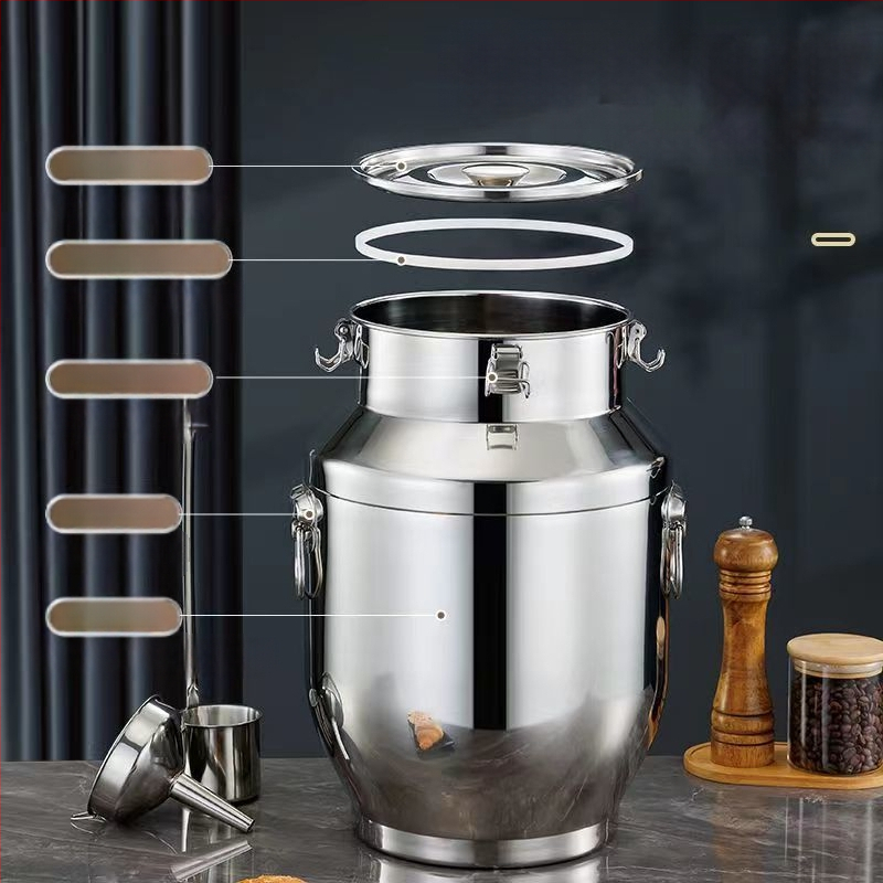 Roostevabast terasest suletud konteiner paksude seintega, Korea stiilis, maht 3,1–4 L