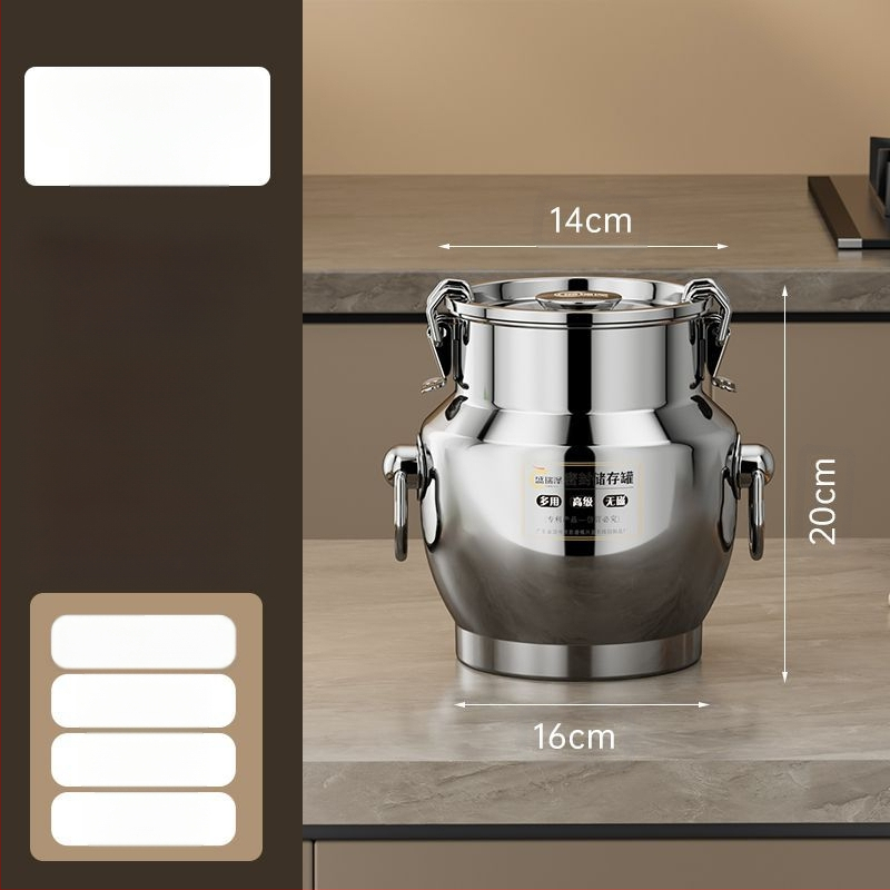 Roostevabast terasest suletud konteiner paksude seintega, Korea stiilis, maht 3,1–4 L