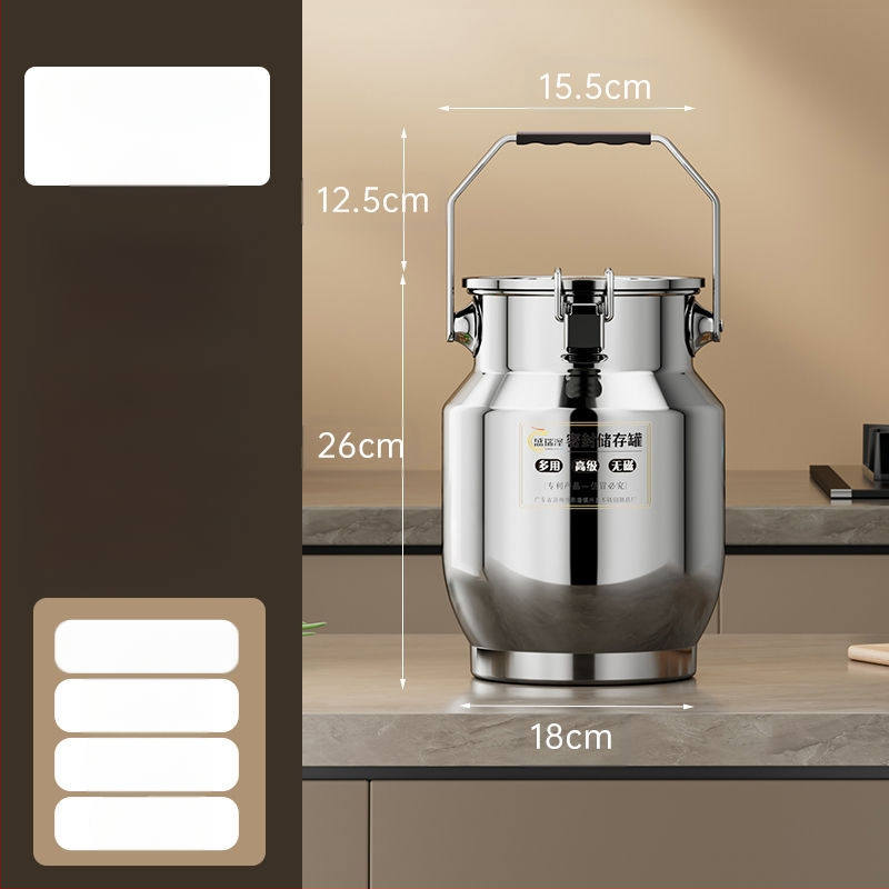Roostevabast terasest suletud konteiner paksude seintega, Korea stiilis, maht 3,1–4 L