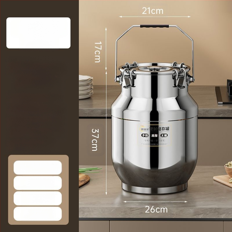 Roostevabast terasest suletud konteiner paksude seintega, Korea stiilis, maht 3,1–4 L