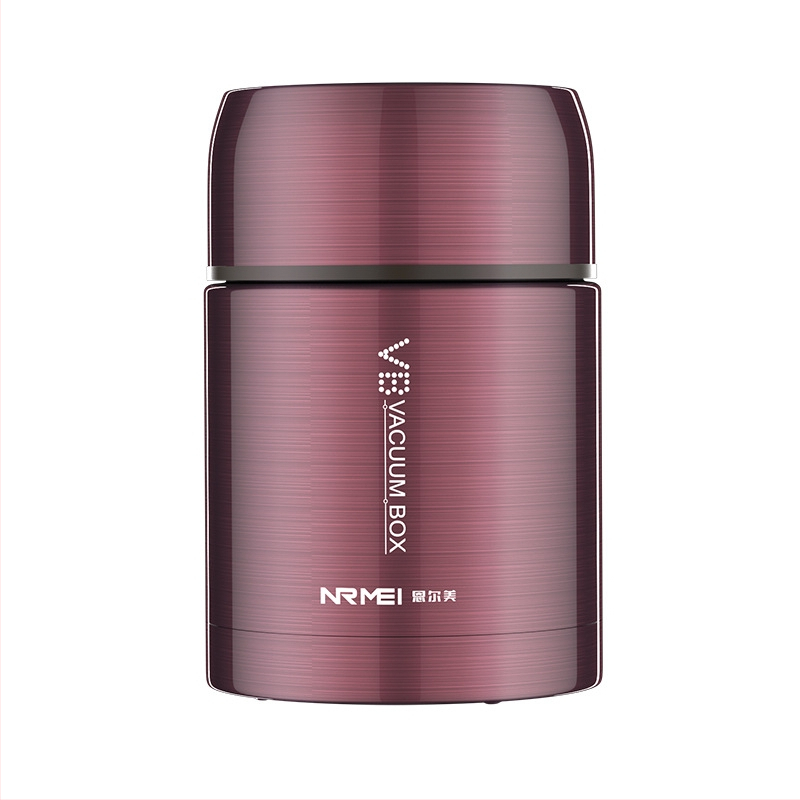 Enermei 316 nerūdijančio plieno maisto dėžutė su plataus atidarymo burna, didelė talpa, dangtelis, 12–24 valandų šilumos izoliacija