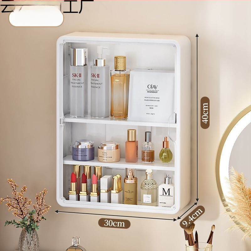 Vonios kambario sieninė saugyklos spintelė, plastikinė, apvalaus formos, 1 lygis, paprastas ir šiuolaikiškas dizainas, CUPC sertifikatas