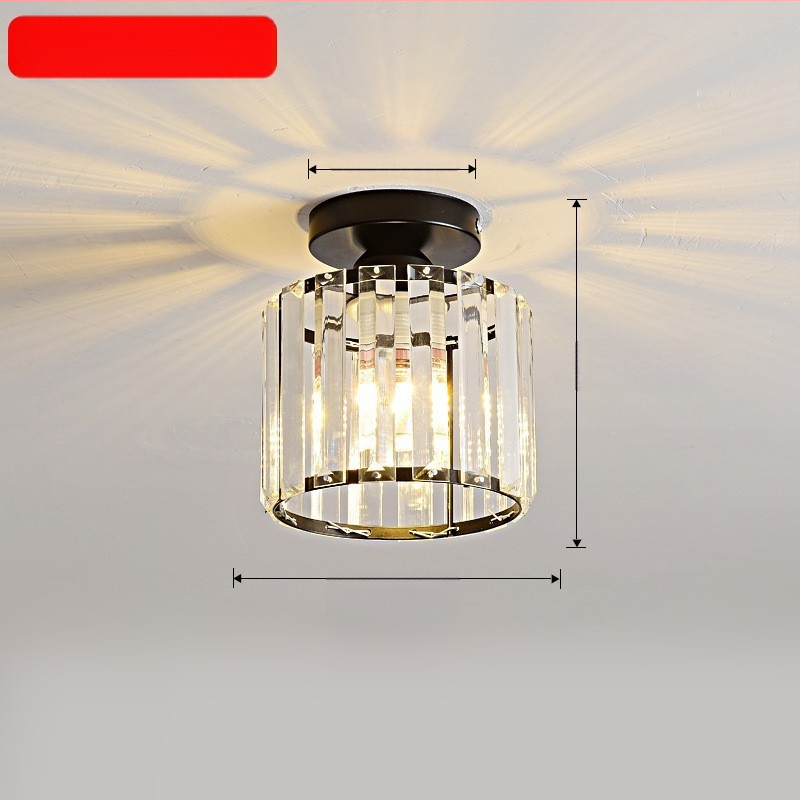 Κρυστάλλινο κρεμαστό φωτιστικό οροφής, πολυκεφαλής, LED φωτισμός, ρυθμιζόμενος ύψος, μεταλλική σκιά από σίδηρο, κατάλληλο για είσοδο και μπαλκόνι, ευρωπαϊκό στυλ, κάλυψη 5–10 m²