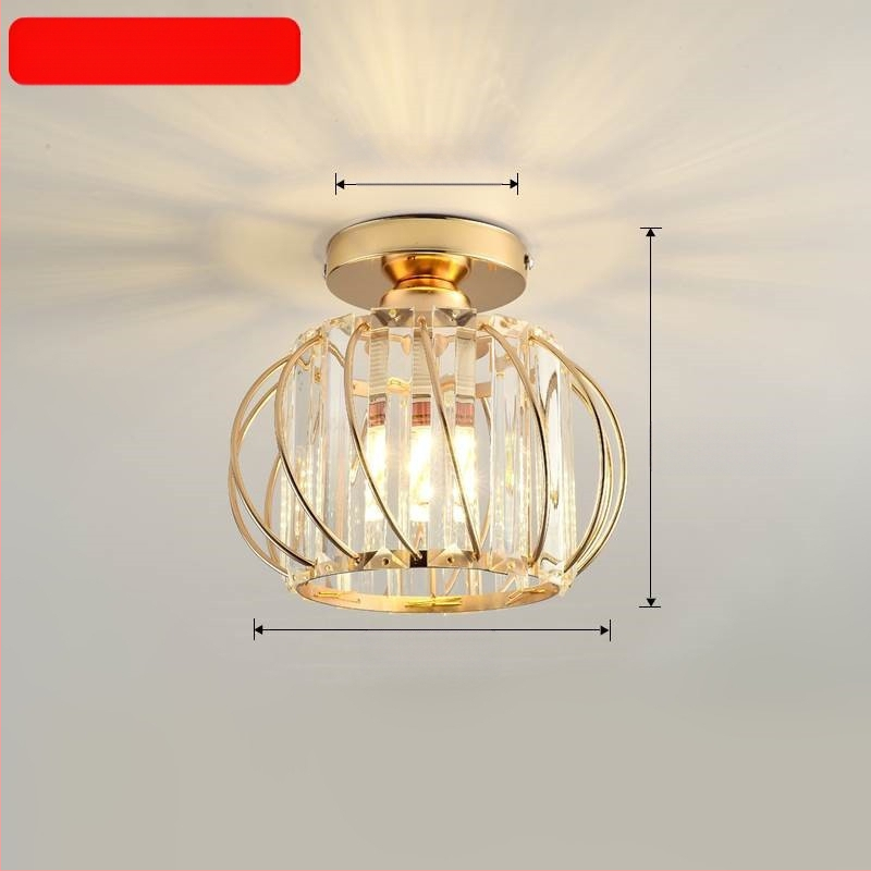 Κρυστάλλινο κρεμαστό φωτιστικό οροφής, πολυκεφαλής, LED φωτισμός, ρυθμιζόμενος ύψος, μεταλλική σκιά από σίδηρο, κατάλληλο για είσοδο και μπαλκόνι, ευρωπαϊκό στυλ, κάλυψη 5–10 m²