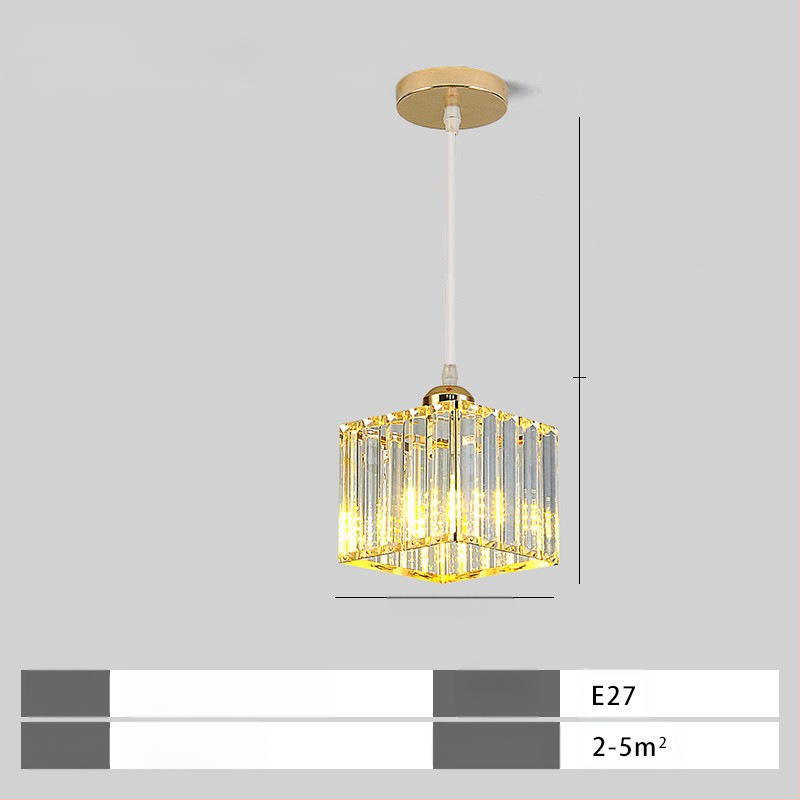 Κρυστάλλινο κρεμαστό φωτιστικό οροφής, πολυκεφαλής, LED φωτισμός, ρυθμιζόμενος ύψος, μεταλλική σκιά από σίδηρο, κατάλληλο για είσοδο και μπαλκόνι, ευρωπαϊκό στυλ, κάλυψη 5–10 m²