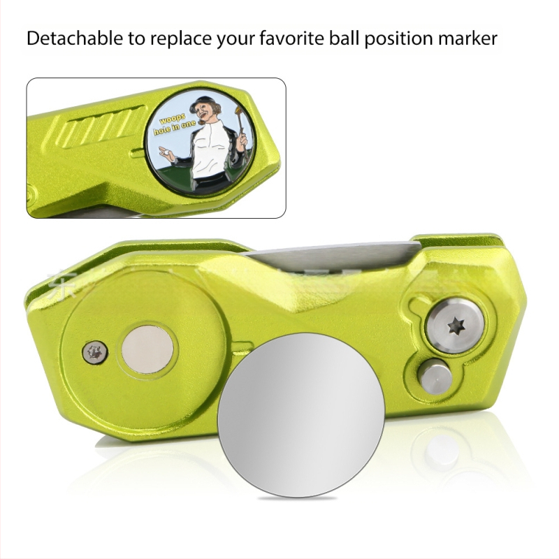 Golf Green Fork – сгъваем голф аксесоар, изработен от неръждаема стомана и алуминий, марка wosofe, с отпечатано лого