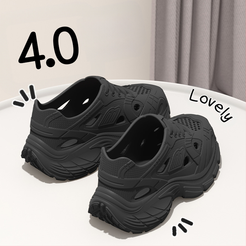 Unisex EVA σανδάλια τύπου κλόγκ με 4 cm παχιά σόλα, αναπνέσιμα και αντιολισθητικά, EVA επάνω μέρος και σόλα