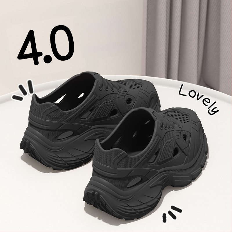 Unisex EVA σανδάλια τύπου κλόγκ με 4 cm παχιά σόλα, αναπνέσιμα και αντιολισθητικά, EVA επάνω μέρος και σόλα