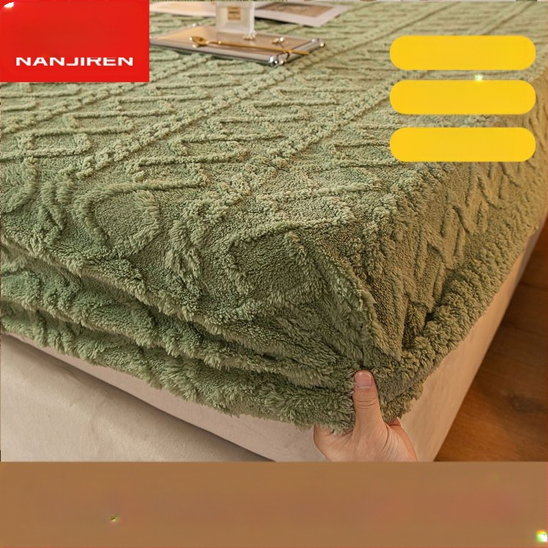 Σεντόνι Κρεβατιού Antarctic από Coral Velvet Fleece, με Θερμή Επένδυση Φλανέλ, Πολυεστερική Σύνθεση