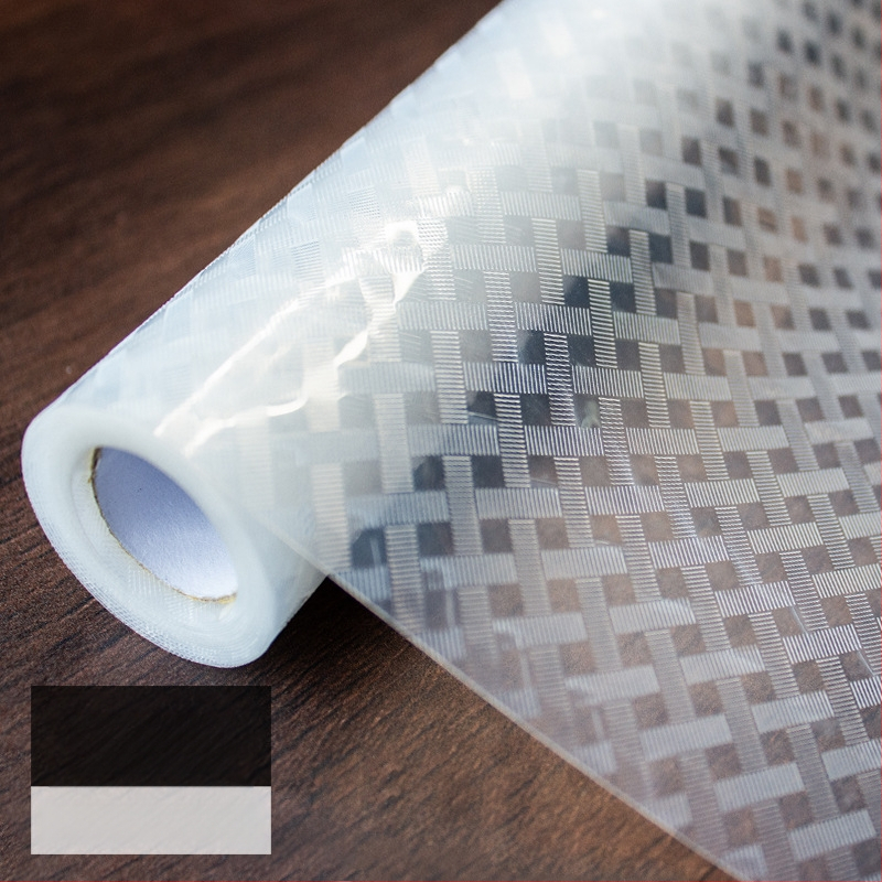 Virtuvės spintelės stalčiaus drėgmės atsparus kilimėlis su EVA atspariu vandeniui sluoksniu ant PE pagrindo (EVA 99% turinys), šiuolaikinis minimalistinis dizainas