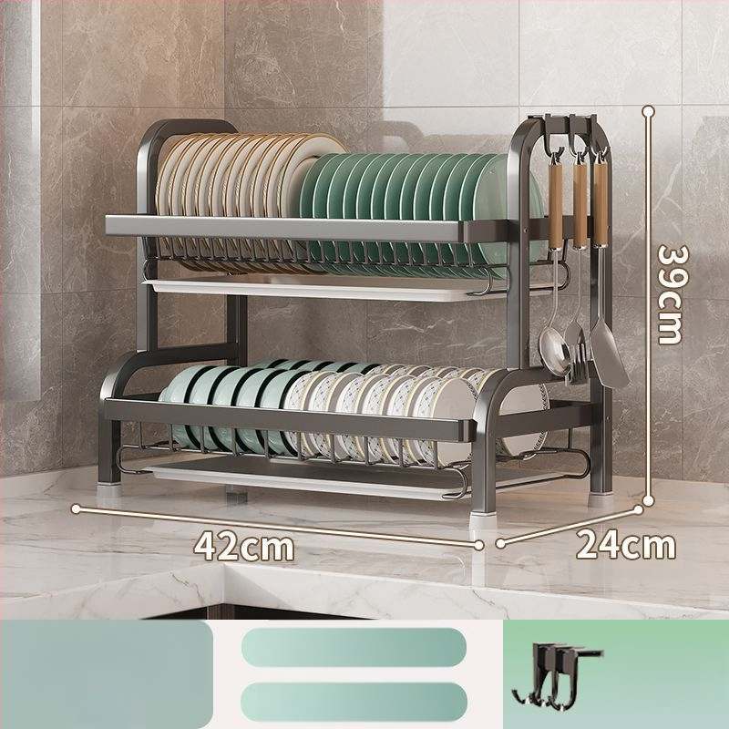 Kööginõude laoriiul, kokkupandav, süsinikterasest, lihtne ja kaasaegne disain