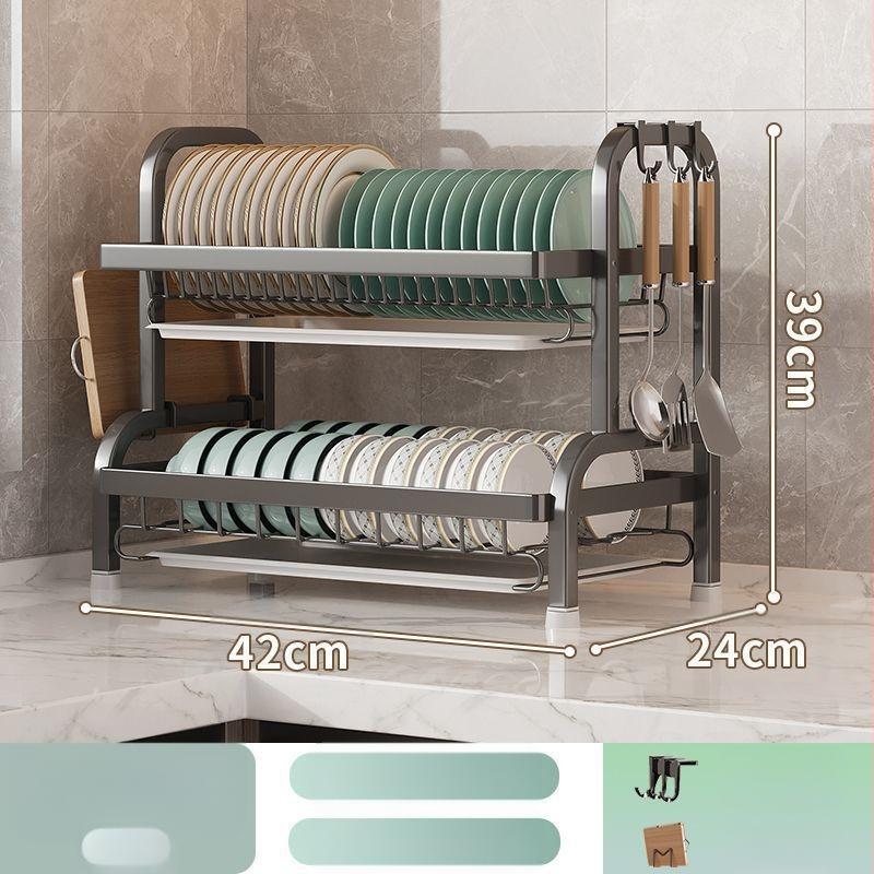 Kööginõude laoriiul, kokkupandav, süsinikterasest, lihtne ja kaasaegne disain