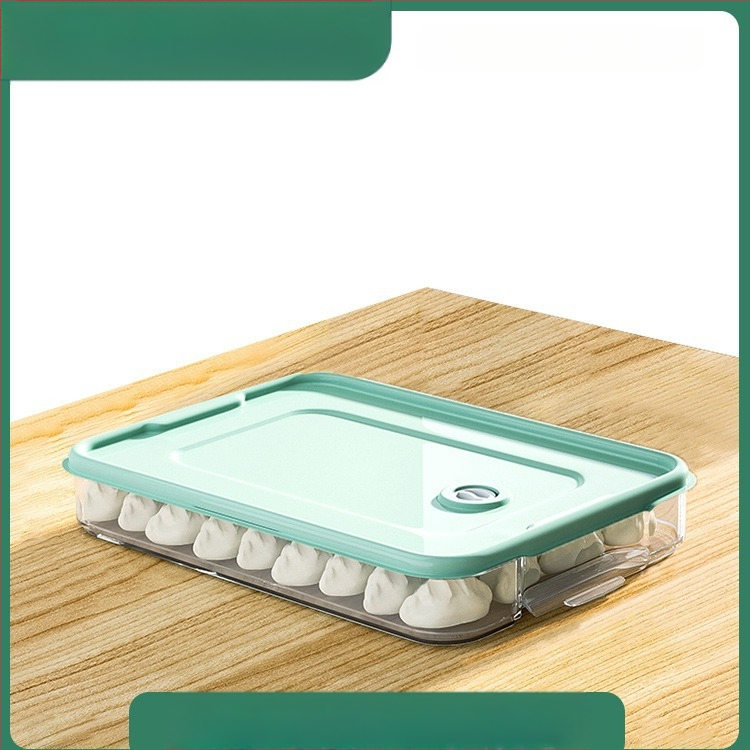 Koldūnų ir wontonų laikymo dėžutė, maisto kokybės PP, šaldytuvo ir šaldiklio organizatorius